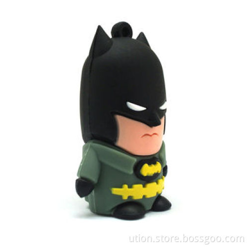 PVC Cartoon USB Flash Memory with 1 to 32GB Memory Capacity, Packaging